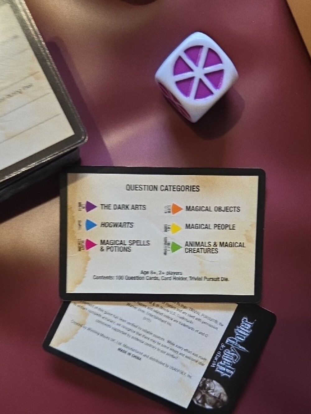 Trivial Pursuit World of Harry Potter Trivia Game - Cream - Picture 4 of 5